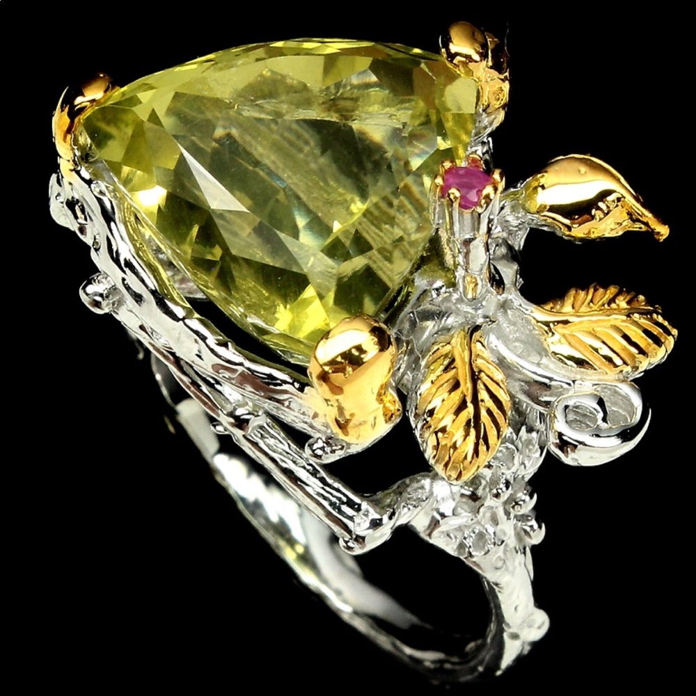 Unbelievably Beautiful Lemon Quartz Ring